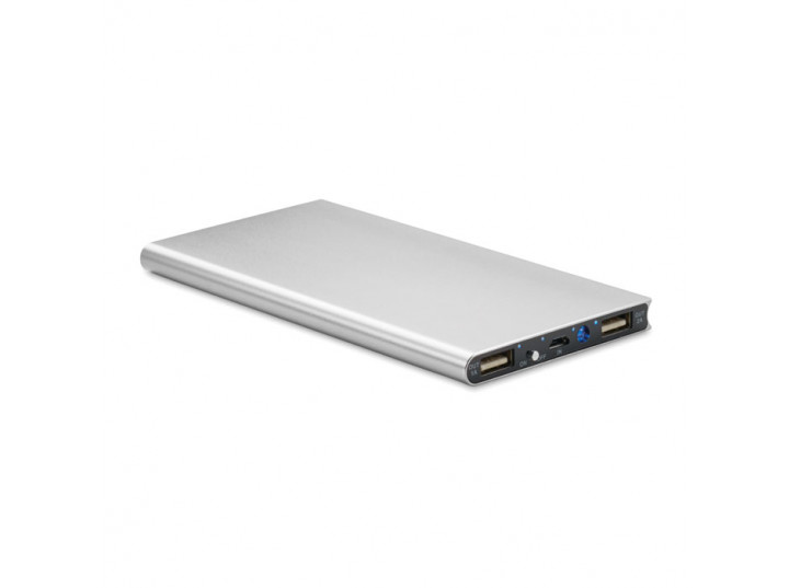 Power bank 8000mAh Powerflat8 srebrny