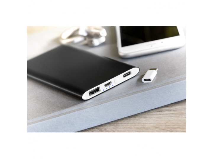 Powerbank 4000mAh Powerflatc czarny