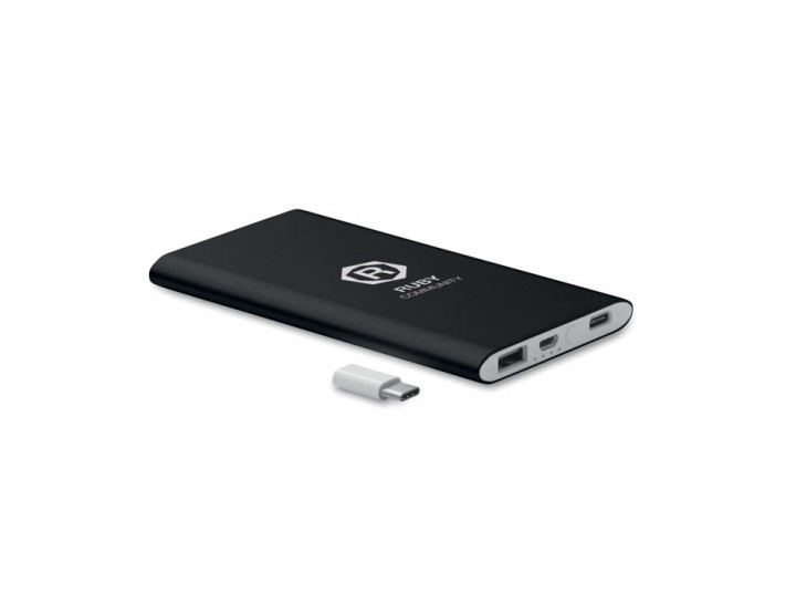 Powerbank 4000mAh Powerflatc czarny