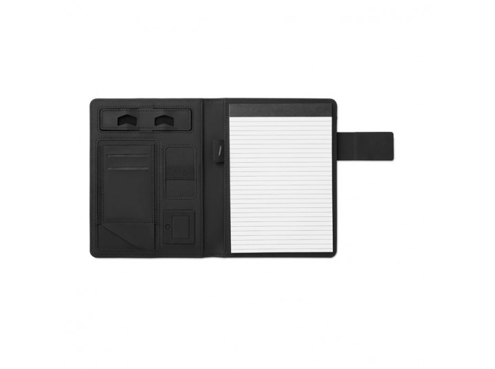 Teczka A5 z powerbankiem Powernoty czarna