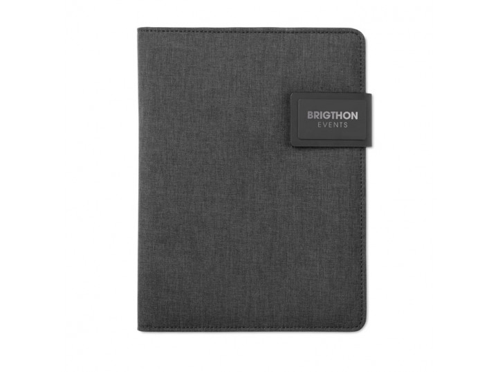 Teczka A5 z powerbankiem Powernoty czarna