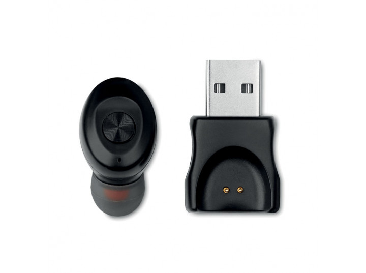 Pojedyncza słuchawka Bluetooth Batbud czarna